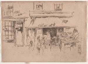 Exeter utca. alkotó: James Abbott McNeill Whistler