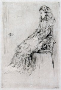 Fanny Leyland, 1874 körül (szárazhús) alkotó: James Abbott McNeill Whistler