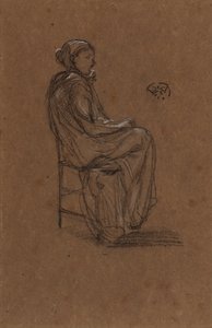 Női alak, ülő, 1870-1873. alkotó: James Abbott McNeill Whistler