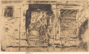 Halbolt, Velence, 1880. alkotó: James Abbott McNeill Whistler