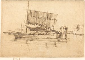 Halászhajó, 1880. alkotó: James Abbott McNeill Whistler