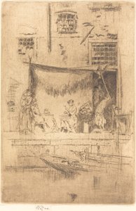 Gyümölcsbódé, 1880. alkotó: James Abbott McNeill Whistler