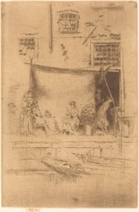 Gyümölcsbódé, 1880. alkotó: James Abbott McNeill Whistler