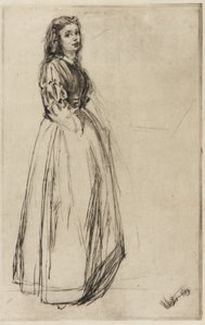 Fumette, álló, 1859. alkotó: James Abbott McNeill Whistler