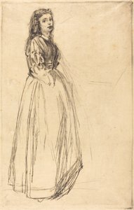 Fumette, álló, 1859. alkotó: James Abbott McNeill Whistler
