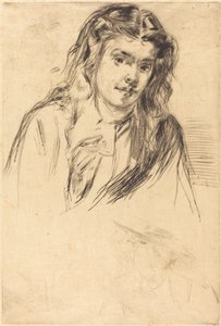 Fumette hajlott feje, 1859. alkotó: James Abbott McNeill Whistler