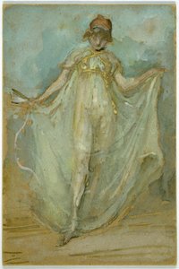 Zöld és kék: A táncos, 1893 körül alkotó: James Abbott McNeill Whistler