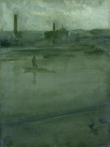 Szürke és ezüst: Temze alkotó: James Abbott McNeill Whistler