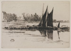 Hurlingham, 1859 (rézkarc papírra) alkotó: James Abbott McNeill Whistler