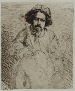J. Becquet, szobrász, 1859. alkotó: James Abbott McNeill Whistler