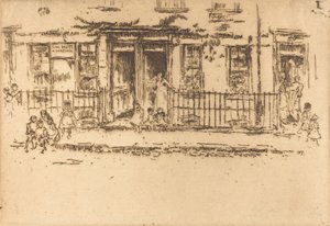 Justice Walk – Chelsea, c. 18861888. alkotó: James Abbott McNeill Whistler