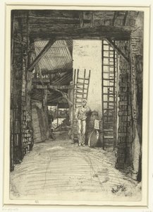 Kalkbrander A mészégető Tizenhat rézkarc a Temzéről és más témákról szóló jelenetekből (sorozat címe) alkotó: James Abbott McNeill Whistler
