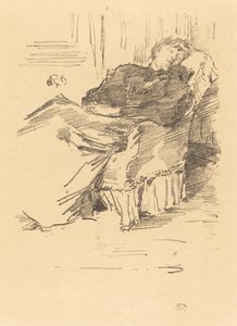 A gyönyörű alvó hölgy, 1894. alkotó: James Abbott McNeill Whistler