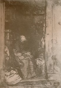 A rongyos öregasszony, 1858, 1904 alkotó: James Abbott McNeill Whistler