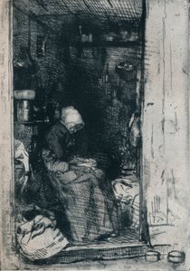 A rongyos öregasszony, 1858 1903-1904 alkotó: James Abbott McNeill Whistler