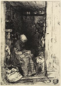 La Vieille aux Loques a "Tizenkét rézkarc a természetből" című filmből alkotó: James Abbott McNeill Whistler