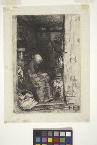 La Vielle Aux Loques (rézkarc) alkotó: James Abbott McNeill Whistler