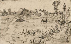Táj lovakkal, 1859. alkotó: James Abbott McNeill Whistler