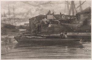 Limehouse, 1878. alkotó: James Abbott McNeill Whistler
