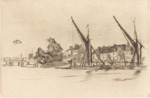 Lindsey Houses, 1877. alkotó: James Abbott McNeill Whistler
