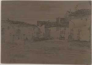 Liverdun. A tizenkét rézkarc egyike a természetből, 1858. alkotó: James Abbott McNeill Whistler