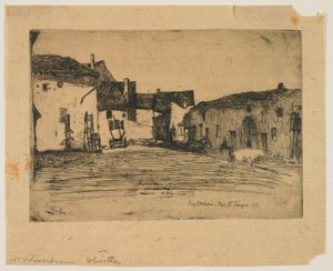 Liverdun aus Zwölf Radierungen aus der Natur alkotó: James Abbott McNeill Whistler