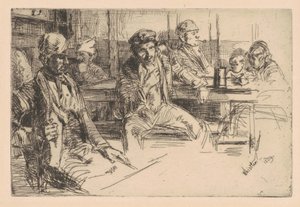Longshoreman, 1859 (rézkarc és szárazhús fektetett papíron) alkotó: James Abbott McNeill Whistler