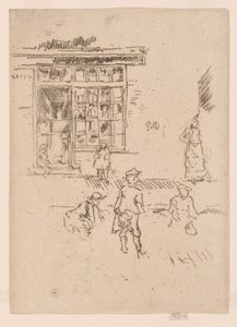 Márványok, 1886-88 körül (metszet; tus, papír) alkotó: James Abbott McNeill Whistler