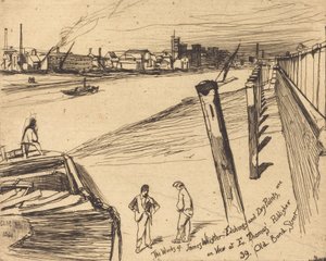Millbank, 1861. alkotó: James Abbott McNeill Whistler