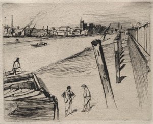 Millbank, 1861. alkotó: James Abbott McNeill Whistler