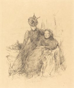 Anya és lánya, 1897. alkotó: James Abbott McNeill Whistler