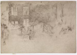 Muránói üvegkemence, 1879-1880. alkotó: James Abbott McNeill Whistler