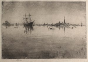 Nocturne, 1880. alkotó: James Abbott McNeill Whistler