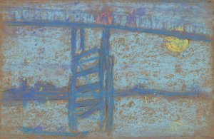 Nocturne: Battersea Bridge, 1872-1873. alkotó: James Abbott McNeill Whistler
