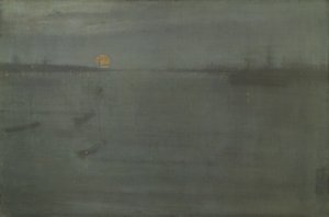 Nocturne: Blue and Gold – Southampton Water, 1872. alkotó: James Abbott McNeill Whistler