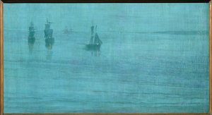 Nocturne, The Solent ... (festmény vászonra) alkotó: James Abbott McNeill Whistler