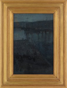 Nokturn kék és arany színben: Valparaiso, 1866-ca. 1874. alkotó: James Abbott McNeill Whistler