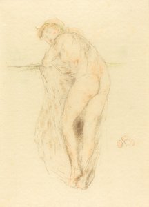 Aktmodell, hátulnézet, 1891. alkotó: James Abbott McNeill Whistler