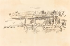 Old Battersea Bridge, 18791887. alkotó: James Abbott McNeill Whistler