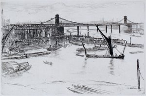 Régi Hungerford híd alkotó: James Abbott McNeill Whistler