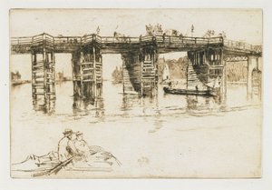 A régi Putney híd alkotó: James Abbott McNeill Whistler