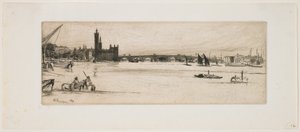 A régi Westminster híd alkotó: James Abbott McNeill Whistler