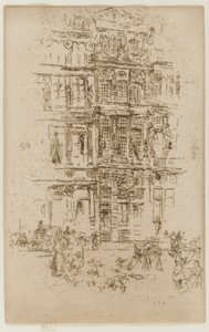 Paloták, Brüsszel, 1887. alkotó: James Abbott McNeill Whistler