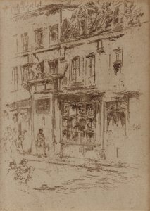 Little Butter Street, Brüsszel, 1887. alkotó: James Abbott McNeill Whistler