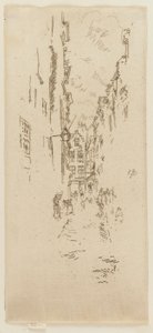 Little Butchers Street, 1887. alkotó: James Abbott McNeill Whistler