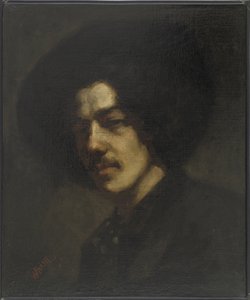 Whistler kalapos portréja, 1857-59 alkotó: James Abbott McNeill Whistler