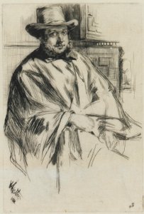 Férfi portré, alkotó: James Abbott McNeill Whistler