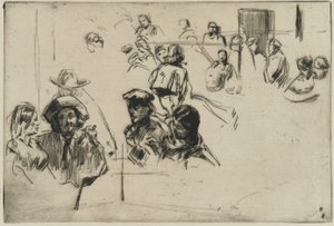 Ratcliffe Highway, 1861 (szárazpont papíron) alkotó: James Abbott McNeill Whistler
