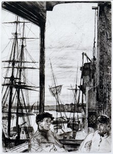 Rotherhithe (vagy Wapping) alkotó: James Abbott McNeill Whistler