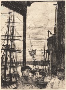Rotherhithe, 1860. alkotó: James Abbott McNeill Whistler